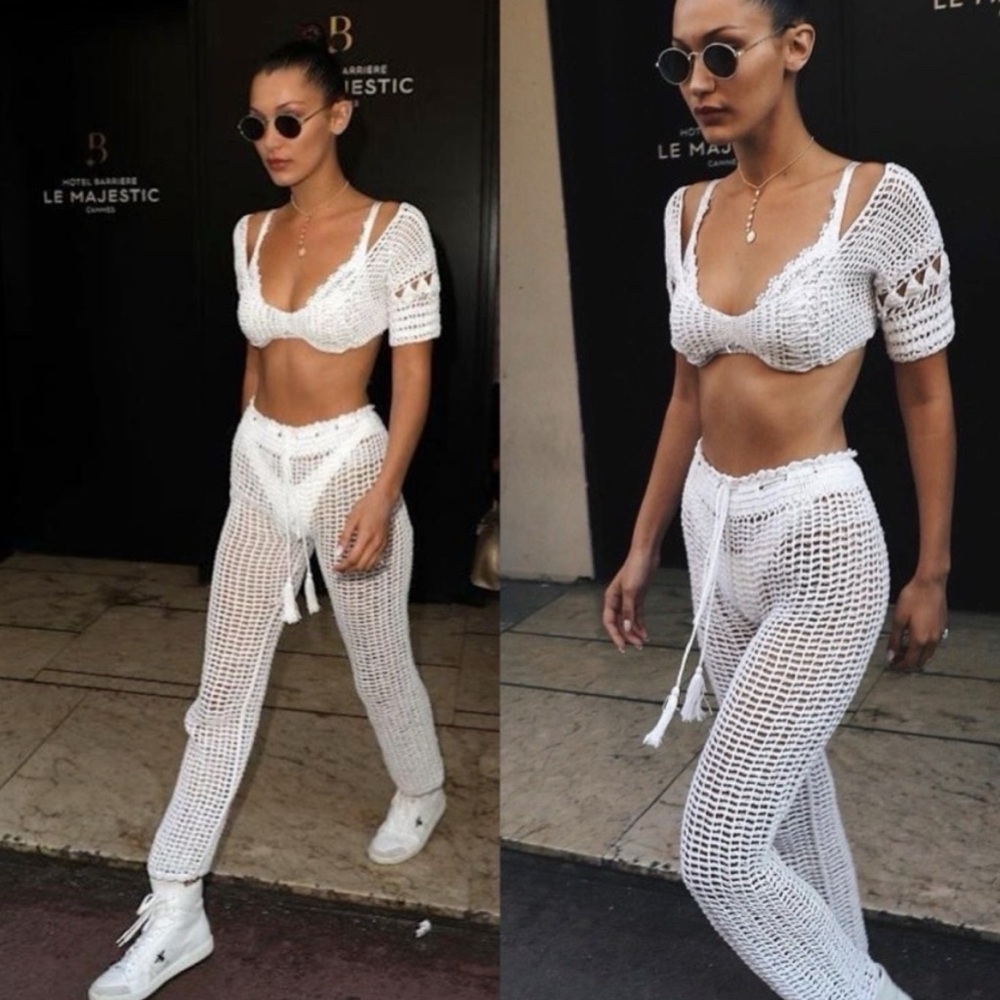 Majorelle Hilary Crochet Pants Open Knit